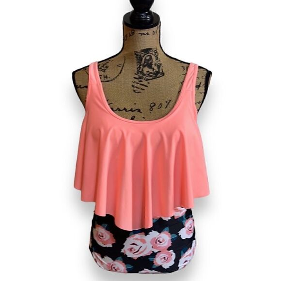 Coskaka Two Piece Bikini XS, Gorgeous 2 Piece!! High Waist Bottoms - Picture 2 of 6